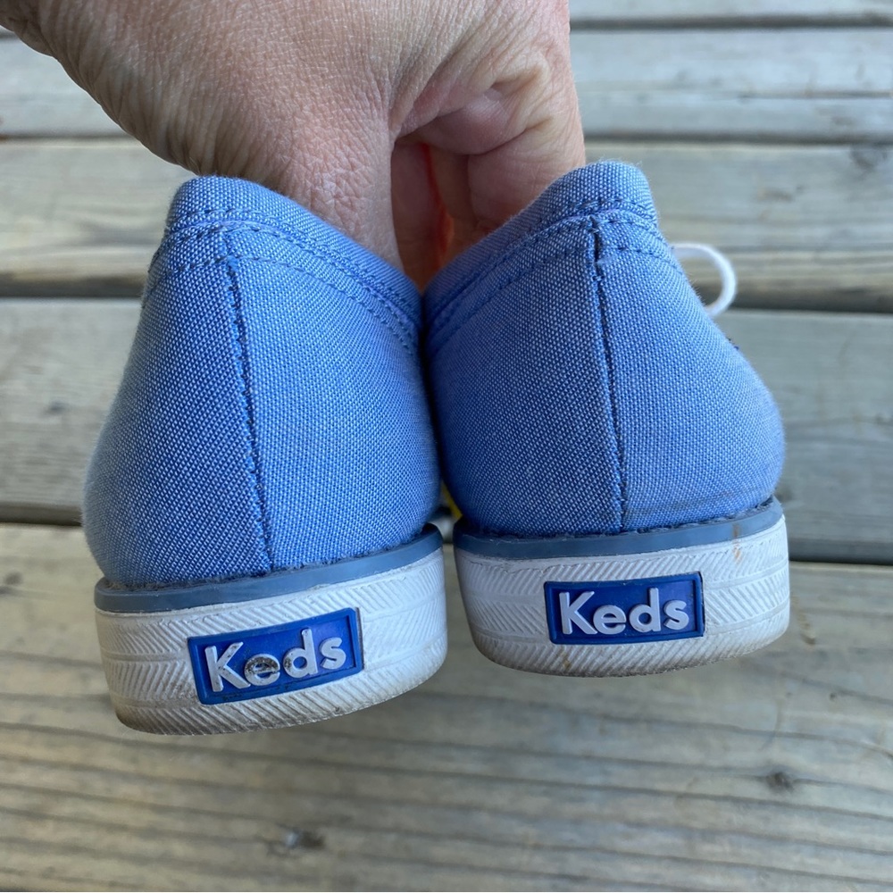 Keds Striped Blue & White Loafers - Picture 5 of 10